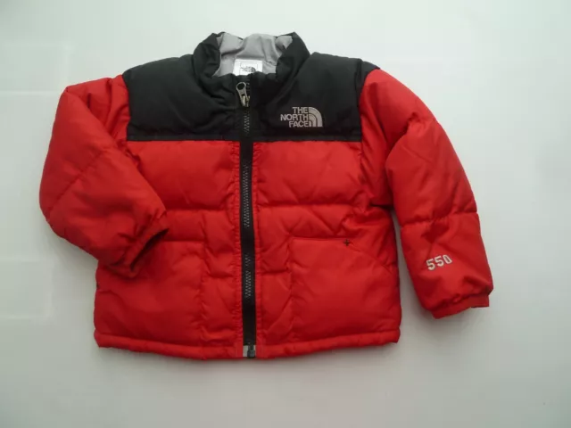 THE NORTH FACE Daunen Steppjacke - Jacke - rot schwarz - 6-12 Monate