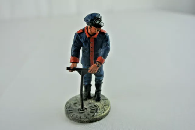 Zinnfigur Feuerwehr-Mann Figur ca. 8cm hoch, Spain 1923 delPrado Collection