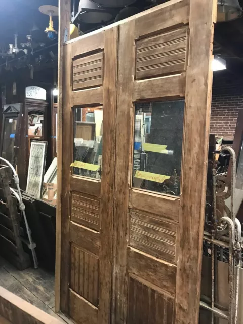 Vintage double door set each door 25” x 90” x 1.75”