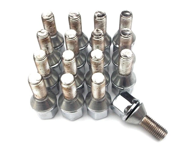 16 WHEEL BOLTS Nut Lug Fit Ford Escort MK3 MK4 XR3i Fiesta MK2 XR2