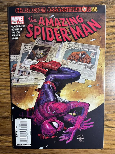 The Amazing Spider-Man 588 John Romita Jr Cover Marvel Comics 2009