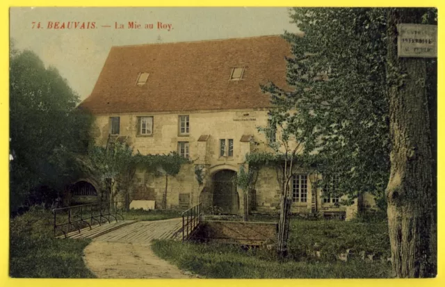 Belle cpa Papier Glacé France 60 - BEAUVAIS (Oise) La MIE au ROY Moulin