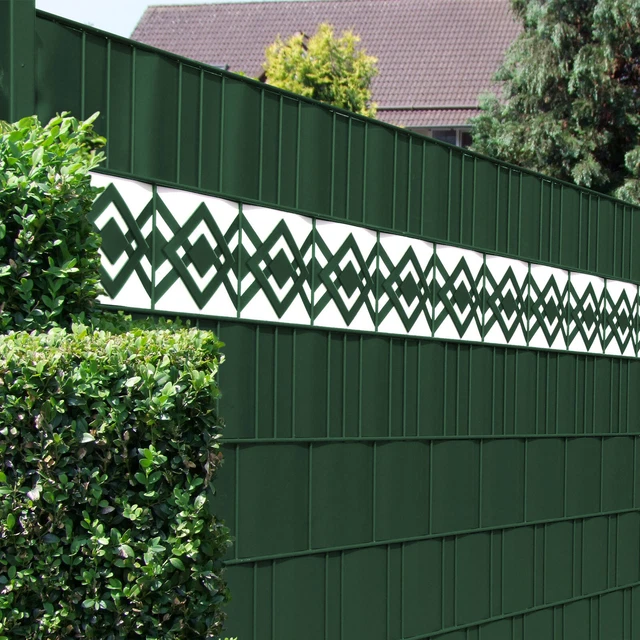 M-tec technology PVC Dekor Sichtschutzstreifen Zaunblenden Motiv - Karo-tape