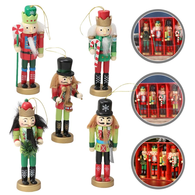 Legni schiaccianoci decorazione albero di Natale ciondolo albero di Natale albero di Natale Natale