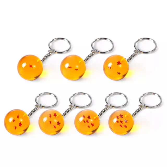 3D Star Keychain Keyring Pendant Anime fit for Dragon Ball Z DBZ Cosplay.