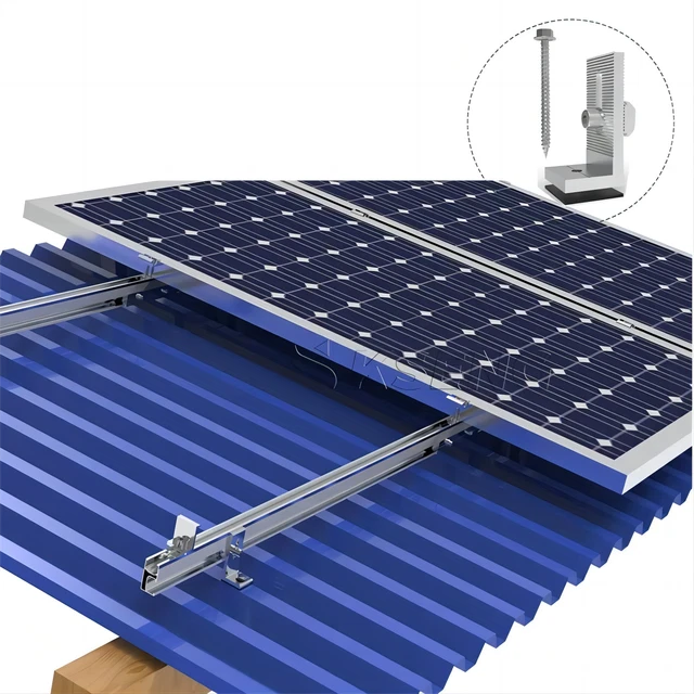 PV SOLAR HALTERUNG Trapezblech Montageschiene Set Blechdach pv-solar-halterung-trapezblech-montageschiene-set-blechdach