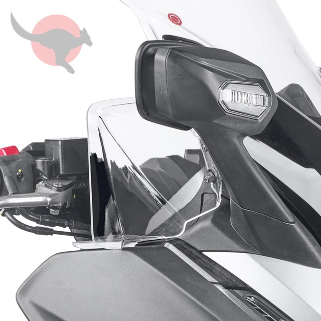 Paramani E Deflettori Compatibili Con Honda Forza 350 2023-2024 – ABS E Acciaio Inox, Nero, Per Maggior Comfort E Aerodinamica