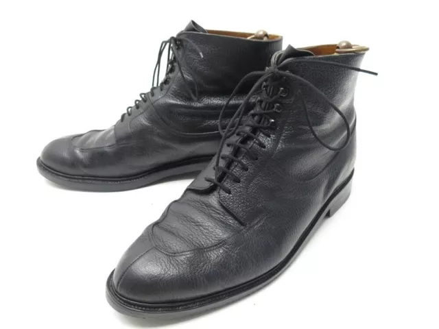 Chaussures Jm Weston Bottines 680 08.5C 42.5 En Cuir Graine Noir Boots 1010€