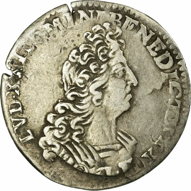 [#28095] Coin, France, Louis XIV, 1/12 Écu aux insignes, 1/12 ECU, 10 Sols, 1702