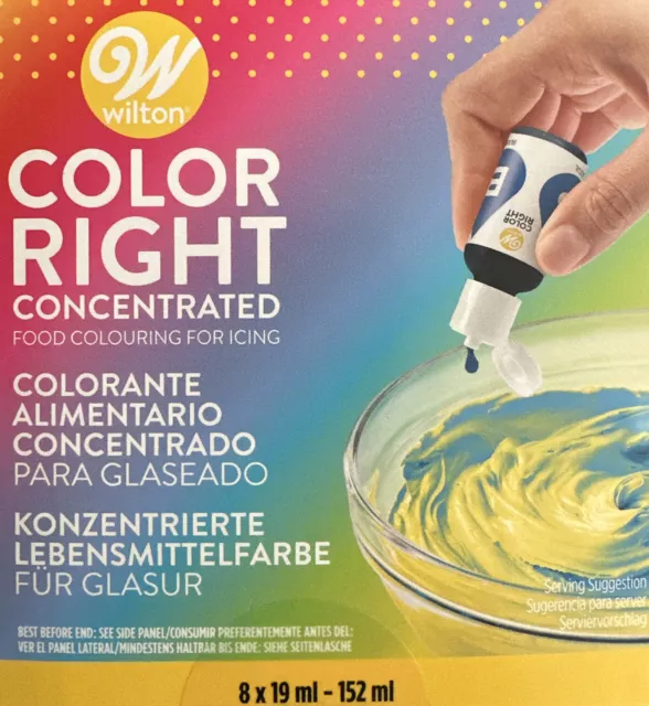 Wilton Color Right Performance Food Colouring Set Cake Fondant Icing Colours