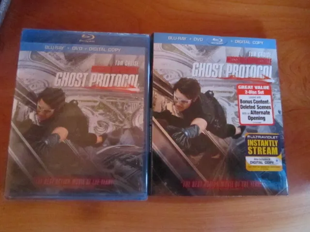 Dvd Blu-Ray  Ghost Protocol Mission Impossible  New Sealed  Great  *****