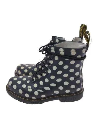 Dr.Martens Rain Boots 8 Holes Uk10 Black Polka Dots Dot 5LI18