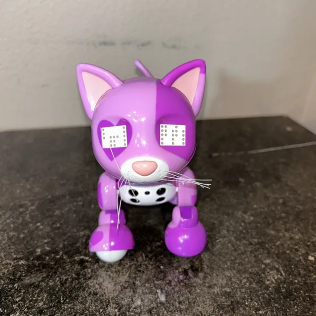 Zoomer Meowzies Robot Cat Kitten Interactive Pink 2016 Spin Master Works Sounds
