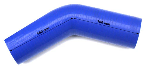 Riduzione 45° 70-57 mm, riduttore silicone, arco riduttore, raceparts.cc®