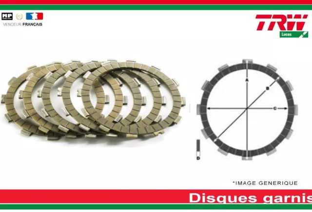 9 Disques d'embrayage garnis TRW  Aprilia RSV 1000 Mille 1998-2003