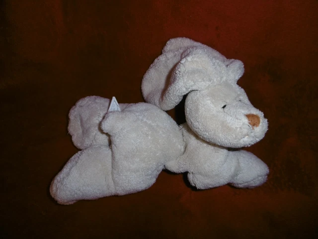 Peluche Doudou Lapin Beige Allongé Nature et Découvertes Jamais servi