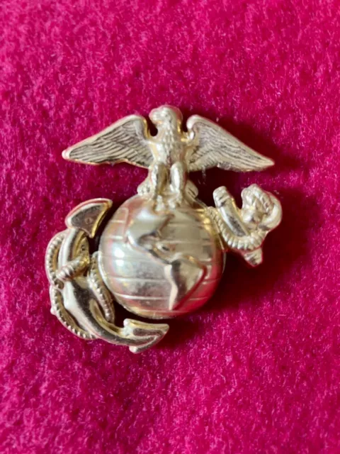 U.s Marine Corps Ega Lapel Hat Pin Usmc Eagle Globe & Anchor Left Emblem