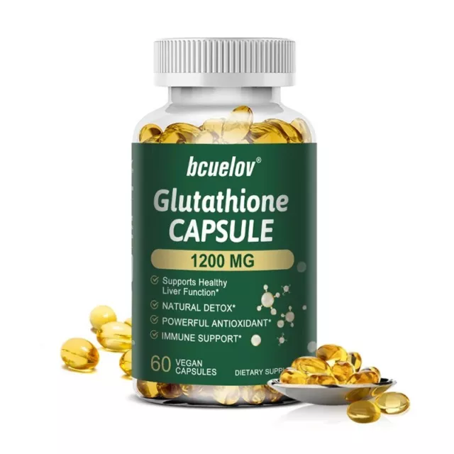 Gélules de L-Glutathion 1200 mg Santé du foie Fort antioxydant Santé de la peau