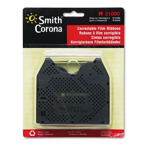 2 pack New Genuine Smith Corona H Series 21000 Correctable Typewriter Ribbons