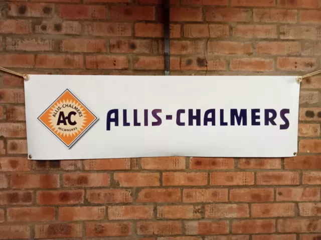 ALLIS-CHALMERS   TRACTOR  1  large pvc WORK SHOP BANNER