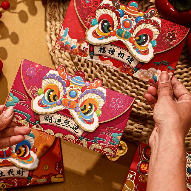 2024 Chinese Rabbit Year Red Envelopes New Year Lucky Red Packet Bags✅