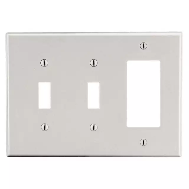 HUBBELL PJ226LA Rocker/Duplex Receptacle Wall Plate 784FH2