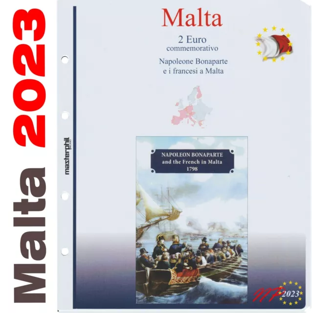 2 euro commemorativi coin card MALTA: raccoglitore  MASTERPHIL 2022