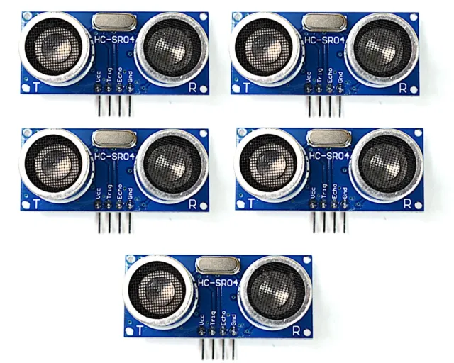 5 x HC-SR04 Ultrasonic Distance Measuring Transducer Sensor for Arduino