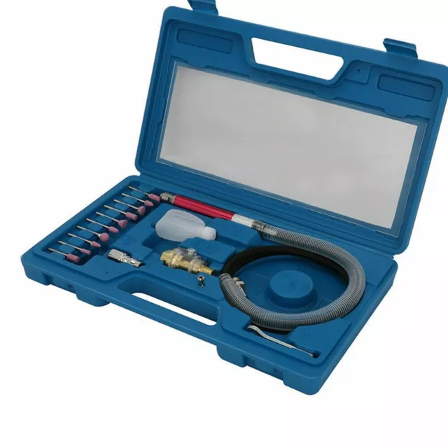 Kit de herramientas de pulido grabador de lápiz micro de aire neumático de 1/8" NUEVO
