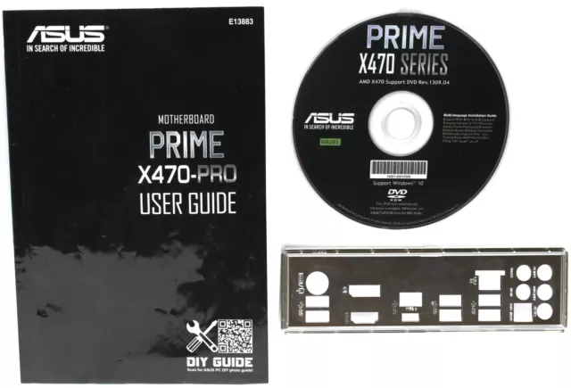 ASUS Prime X470-Pro - Handbuch - Blende - Treiber CD   #313738