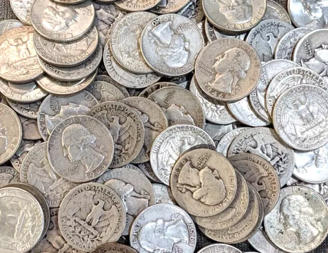 🔥90% Junk Silver Coins $1 Face Value  -Mixed Coins Average Circulated Condition