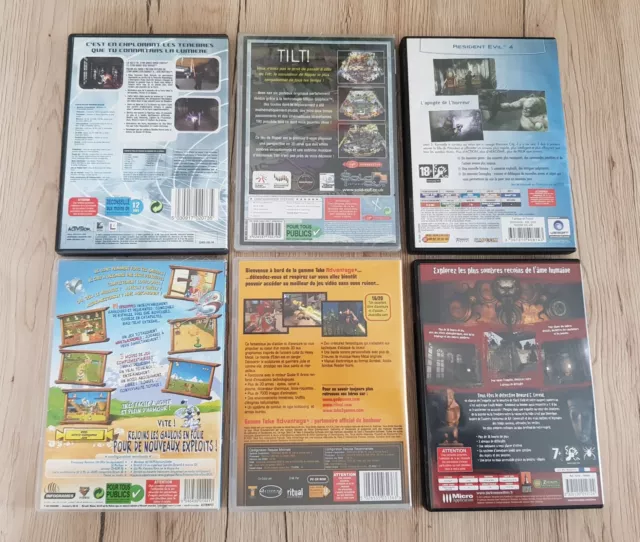 Lot No7 de 6 Jeux sur PC CD-ROM Star Wars Resident Evil 4 2