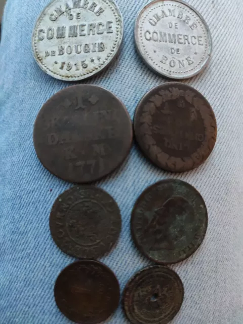 lot pieces de monnaies françaises anciennes