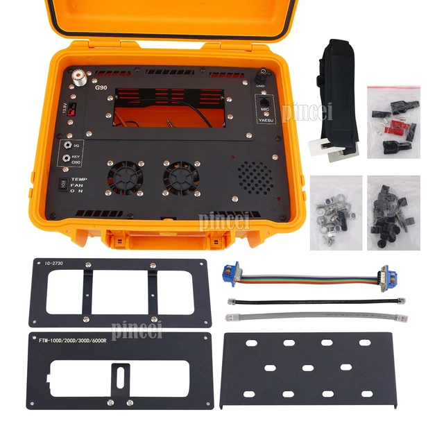 HAMGEEK WATERPROOF RADIO Box Orange for G90/IC-2730/FTM-200DR/FTM-300DR ...