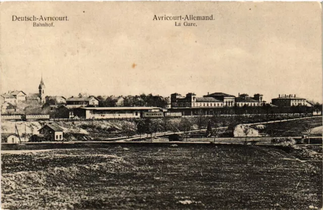 CPA AK AVRICOURT-ALLEMAND - DEUTSCH-AVRICOURT - Bahnhof - La Gare (388036)