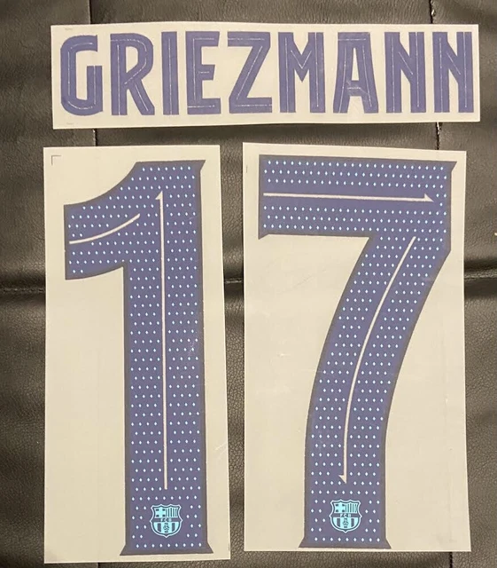 Flocage Officiel - FC Barcelone, Griezmann, 2019/2020, Third, Bleu/Ble – Footpress