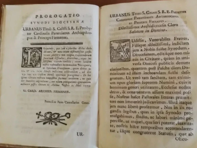 SETTECENTINA CARDINALE PARACCIANI RUTILI U. (storico) Diocesi di FERMO