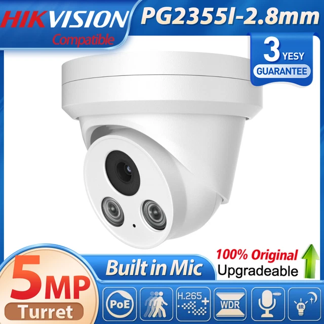 PANOOB 5MP PoE Dome Security Camera - Wired, 2.8mm Wide Angle, 100ft Night Vision, IP67 Weatherproof, Built-in Mic (Model PD94BA1-5M-V) - View #11