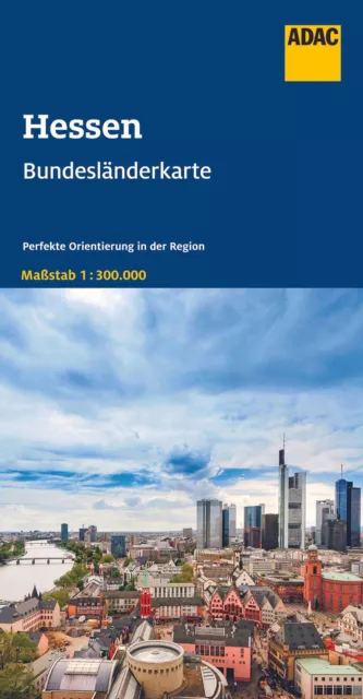 ADAC BundesländerKarte Deutschland Blatt 7 Hessen 1:300 000 (Land-)Karte 1 S.