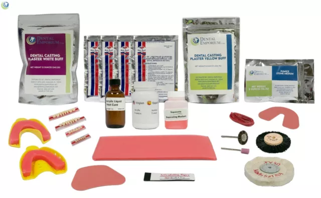 Set Completo Profesional De Crear Dentaduras Postizas Prótesis Sin Instrucciones