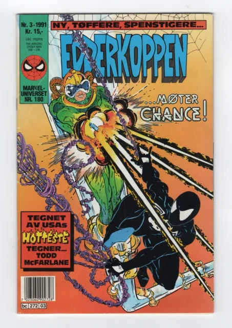 1988 Marvel Amazing Spider-Man #298 & #299 1St Venom, Todd Mcfarlane Rare Norway