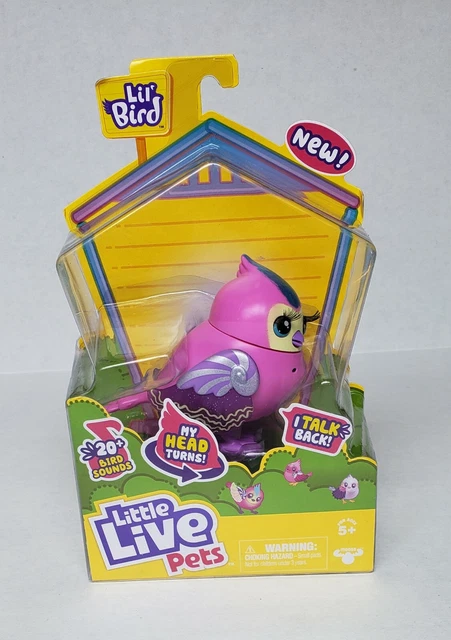 Little Live Pets Lil Bird - Tiara Tweets - Coffret Individuel Bird Nouveau Bird A Tete Mobile Avec Plus De 20 Chants Doise Amz B081z