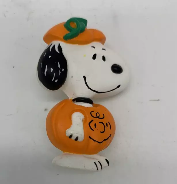 Hallmark SNOOPY Pumpkin CHARLIE BROWN Face HALLOWEEN PIN Vintage 90's