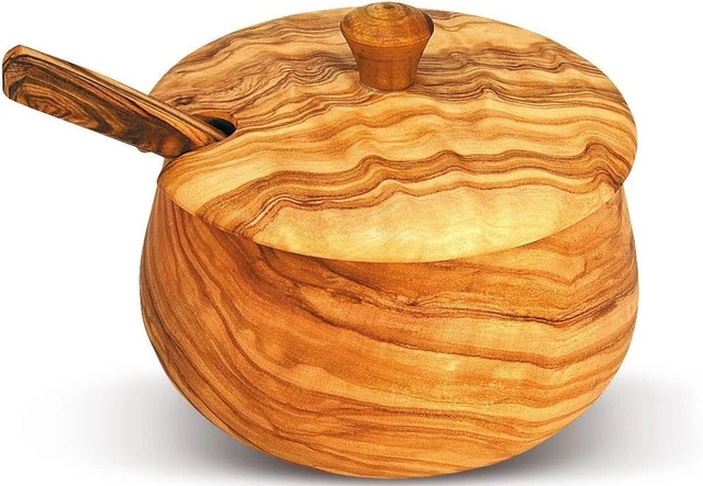 Set Barattoli Cucina Zuccheriera GoCraft A Forma Di Tamburo - Con Coperchio In Legno E Cucchiaio, Finitura Nera Opaca Accessorio Cucina Moderno - 8
