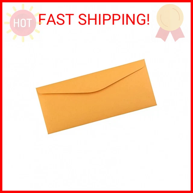 JAM PAPER #11 Envelopes - 4 1/2 x 10 3/8 - Brown Kraft Manila - 50/Pack