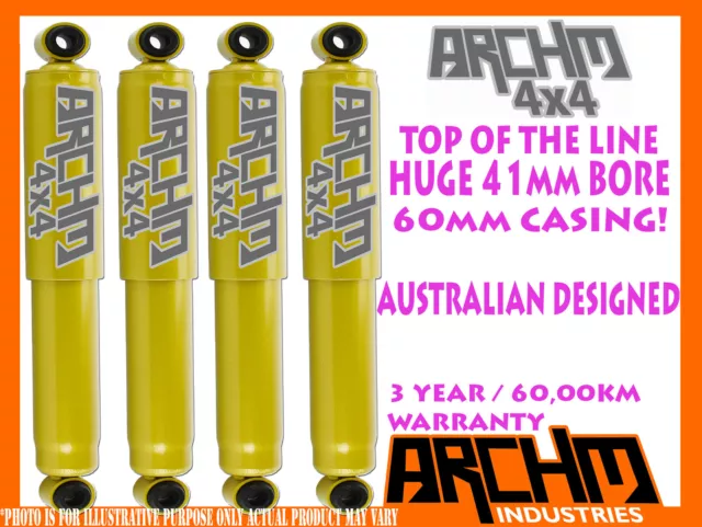 F & R 41mm FOAM CELL ARCHM4x4 SHOCK ABSORBER FOR NISSAN PATROL GU UTE COIL/LEAF