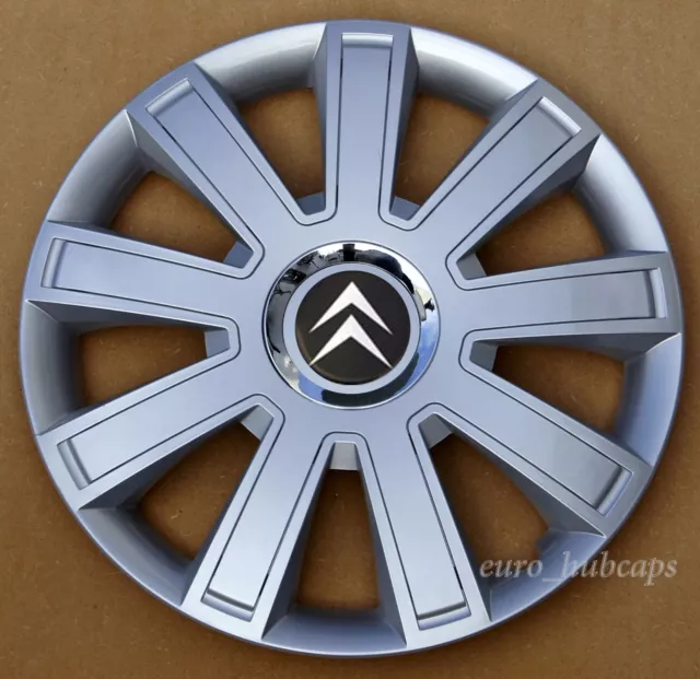 4x15" wheel trims, Hub Caps, Covers to fit Citroen Berlingo (Quantity 4)