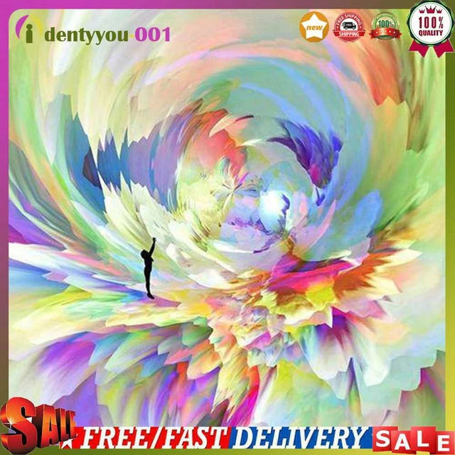 Kits abstractos de pintura al óleo de flores por números hágalo usted mismo lona arte de pared imagen artesanal en el hogar