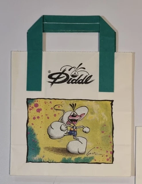 Sacchetto Diddl anni '90 con manico bianco come nuovo