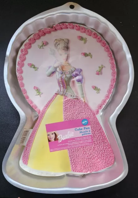 Wilton 👑 Princess BARBIE 🎂 CAKE PAN Tin #2105-8900, NEW Birthday DIY